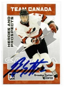 Brandon Sutter Signed 2006/07 Heroes And Prospects Card #142 - Picture 1 of 1