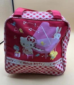 A Cool Rare Sanrio 2009 Hello Kitty Vintage Red Bright Lightweight Tote Handbag - Picture 1 of 10