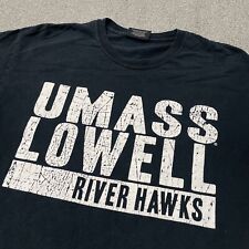 UMass Lowell Shirt Men Medium Adult Black University River Hawks College NCAA