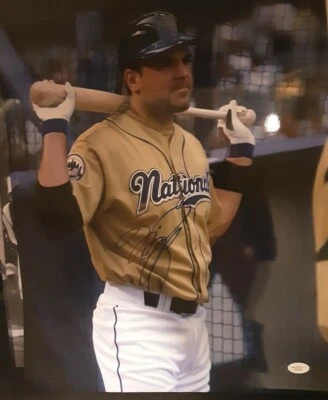 Mike Piazza Autographed 16x20 All Star Game Photo JSA COA  - Image 1 of 4