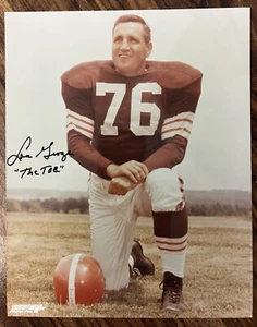 Lou Groza signed 8x10 Color Photo with COA Hall Of Famer - Picture 1 of 2