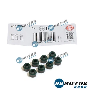 8Pcs Erling Ø6mm Valve Stem Seals For VW Audi Skoda Seat 1.4 1.6 1.8 2.0 3.2 5.2 - Picture 1 of 6