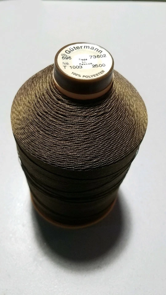 2500m Spool/GUTERMANN TERA No.30 T10003 THREAD/Tex100/3Ply/TOPSTITCHING/696-BRN. - Image 1 of 1