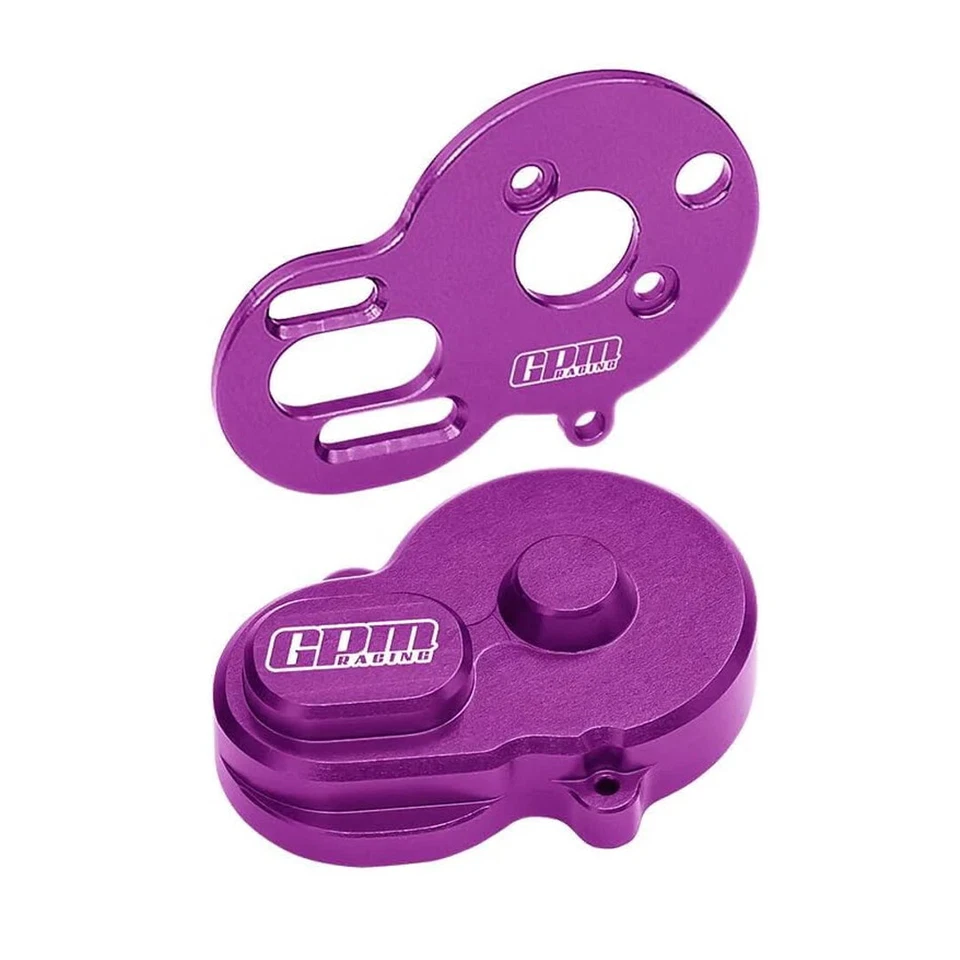 Placa de motor de aleación GPM Alum 7075 y cubierta de engranaje principal trasero púrpura: Losi 1/24 Micro-B Foto 1 de 1