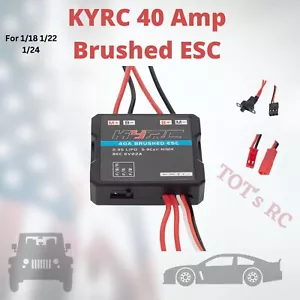 KYRC 40A Micro Brushed ESC Climbing Mode, Touring Mode For RC Cars or Crawler - Picture 1 of 13
