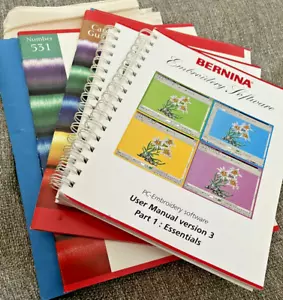 lot 5 Bernina of America MACHINE EMBROIDERY manuals workshop handout software+ - Picture 1 of 14