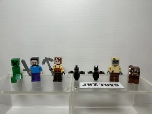 LEGO 21155 x7 Minecraft Craft Figures. The Creeper Mine. Bundle - Joblot - Picture 1 of 10