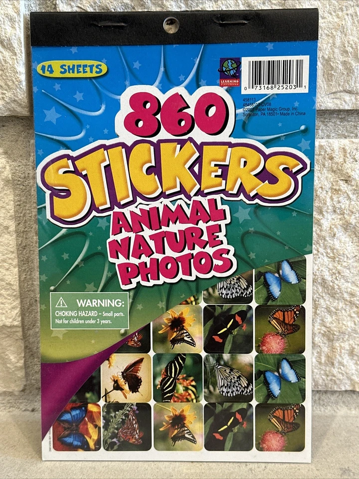 860 pegatinas fotográficas naturaleza animal 14 hojas NUEVAS Foto 1 de 4