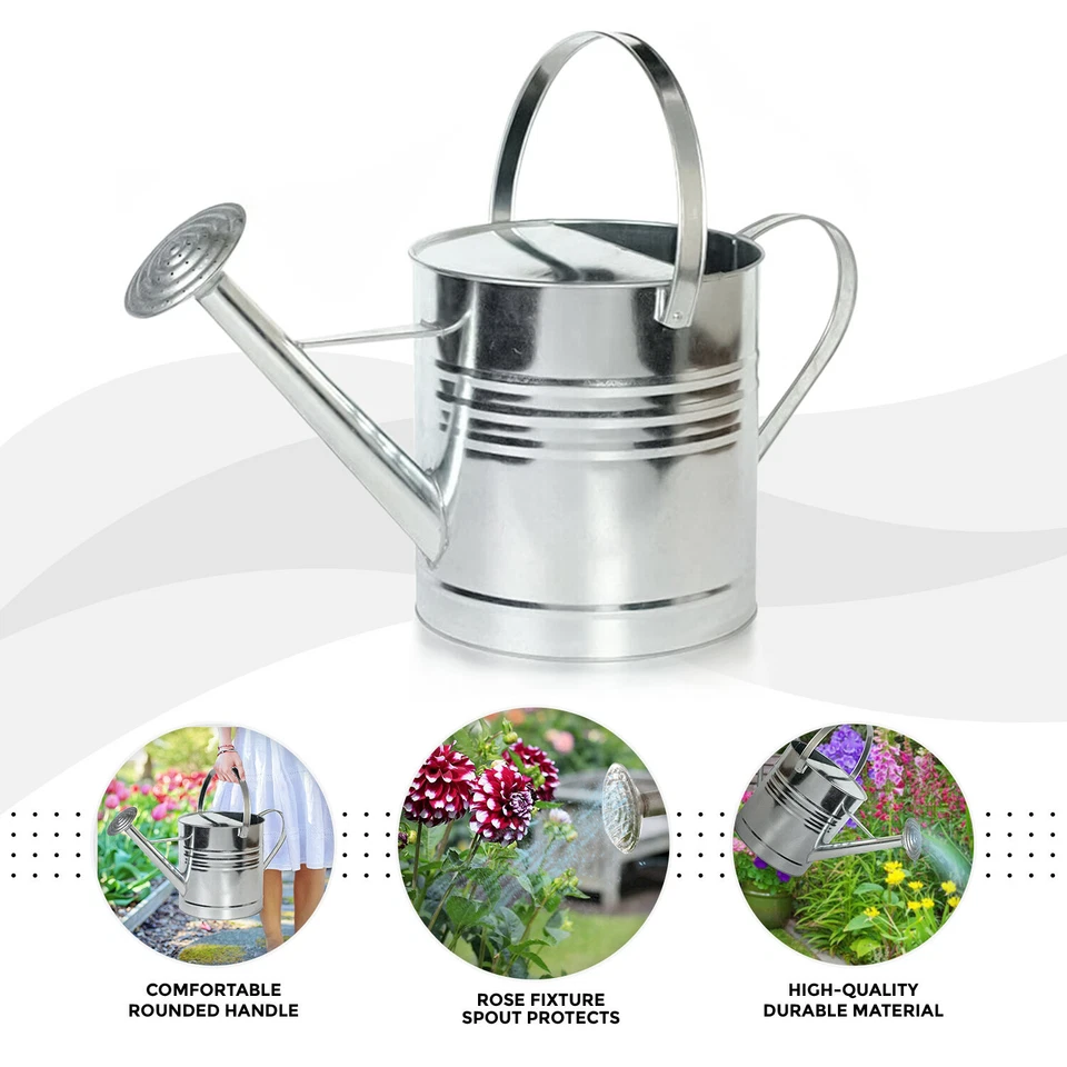 Large Watering Can with Rose 10L Capacity Indoor Outdoor Garden Plants Watering - Image 1 of 4