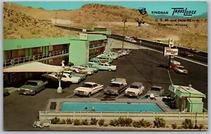 Vtg Kingman Arizona AZ Travel Lodge Motel Old Cars Travelodge 1960s Postcard - Picture 1 of 2