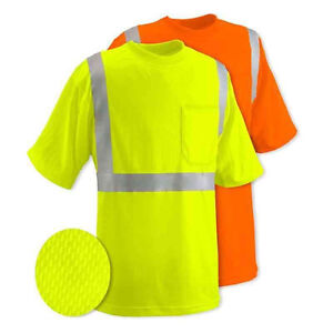 Class 2 Max-dry Moisture Wicking Mesh Short  Sleeve Safety T-shirt ,Choose Color