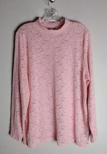Torrid Rosa Blumen Spitze Boho Kokette Stehkragen Top Größe 2 (US 2X/18-20) - Bild 1 von 3