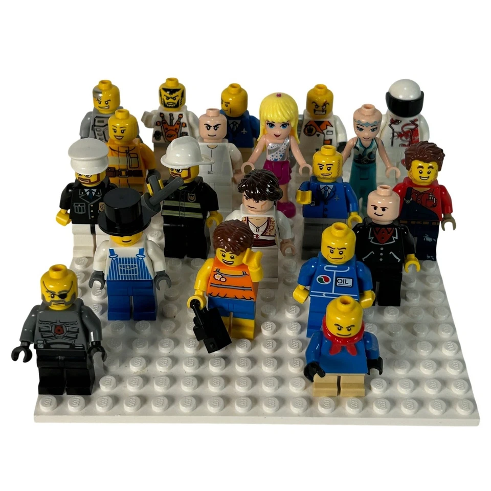 Lote de 20 Minifiguras LEGO Surtidas Profesiones Personajes Personajes Colección Personas Foto 1 de 4