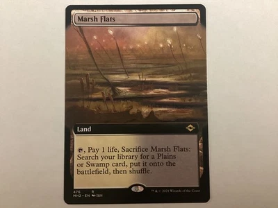 MTG Modern Horizons 2 MARSH FLATS Extended Art NM (3073) Graded Power - Image 1 of 2