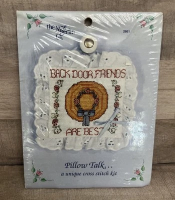 Nuevo kit de punto de cruz contado Berlin 2861 almohada hablar puerta trasera amigos son los mejores Foto 1 de 3