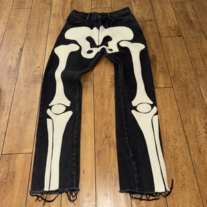 MNMl Skelett Jeans schwarz 28x32 - Bild 1 von 6