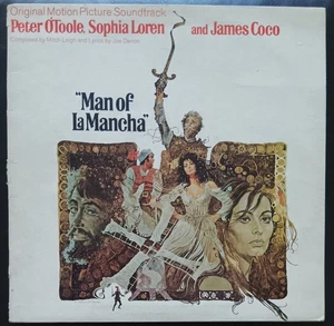 Film Cast - Man Of La Mancha - 1972 LP record excellent, gatefold cover G+ - Picture 1 of 4