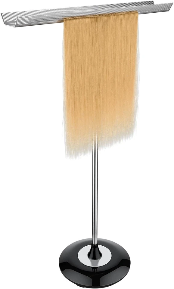 Soporte de extensión de cabello de acero inoxidable Noverlife, 33,5 pulgadas doble plateado  Foto 1 de 4