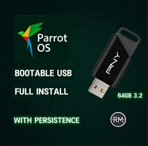 Parrot OS 6.4 | Installation complète + persistance | 64 Go USB 3.2 | Édition sécurité - Photo 1/11