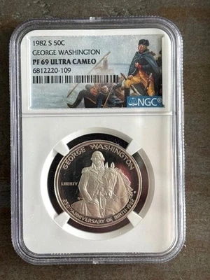 1982 NGC PF69 Ulgra Cameo George Washington Commemorative Half Dollar - Image 1 of 3