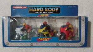 TOOTSIE TOY HARD BODY (3) SPORT BIKES VINTAGE 1992 MOTORCYCLE SET 3235 RARE HTF - Picture 1 of 6