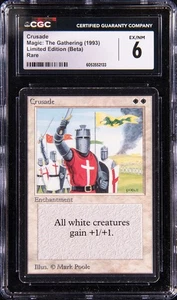 MTG Limited Edition Beta BANNED Crusade Rare CGC 6 EX/NM Vintage Magic Card - Picture 1 of 2