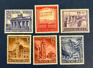 Germany B193-194, B196-199 / 1941 Architecture & Landscape Stamps / MH / Hinged - Picture 1 of 2
