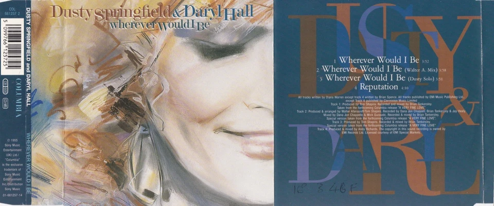 Dusty Springfield & Daryl Hall - Wherever Would I Be  (4 Track Maxi CD) - Bild 1 von 1