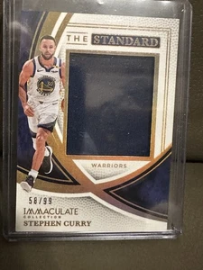 2024-25 Immaculate The Standard Gold Stephen Curry GAME-USED JERSEY RELIC 58/99 - Bild 1 von 3