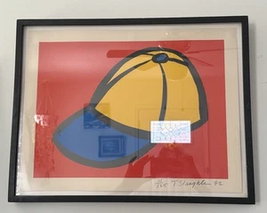 Gorra de béisbol 1992 Tom Slaughter (1955-2014) impresión original serie Recesión - Imagen 1 de 4