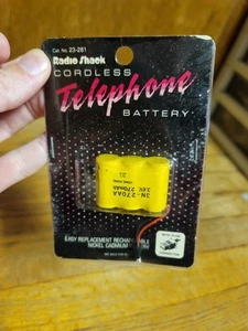 Radio Shack Teléfono Inalámbrico 23-281 Batería de Repuesto NOS DE COLECCIÓN S3 - Imagen 1 de 5