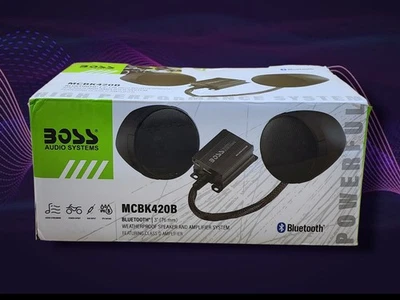 BOSS Audio Systems MCBK420B 3" (76mm) Weatherproof Bluetooth Speaker & Amplifier - Image 1 of 4