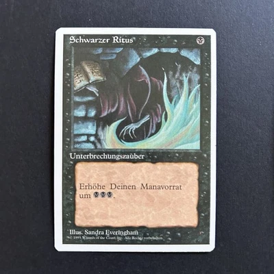 Dark Ritual (German) - Schwarzer Ritus - Fourth Edition - Foreign 4ED - Image 1 of 2