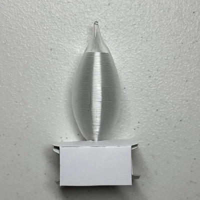 (4 PACK) Spun Satin Decorative Bulb Satco S3404 40W 120v Candelabra Base 40C11 - Image 1 of 4