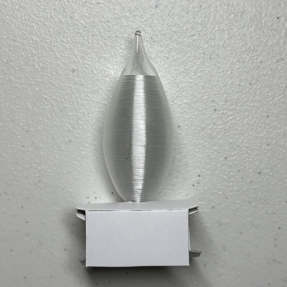 (4 PACK) Spun Satin Decorative Bulb Satco S3404 40W 120v Candelabra Base 40C11 - Image 1 of 4