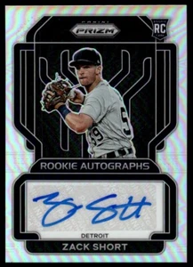 2022 PANINI PRIZM ROOKIE AUTOGRAPHS Zack Short Detroit Tigers #161 - Picture 1 of 2