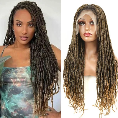 32" Goddess Locs Wigs Full Lace Loc Wig for Black Women Dread Wig with Baby Hair - Image 1 of 4