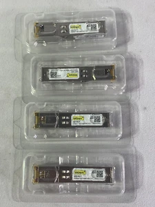 New Lot of 4 10GTEK ASF-GE-T 1000BASE-T SFP RJ45 100M TRANSCEIVER MODULE - Picture 1 of 2