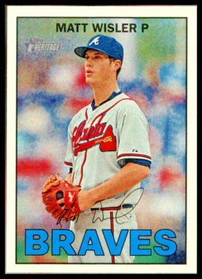 2016 TOPPS HERITAGE #98 MATT WISLER ATLANTA BRAVES - Image 1 of 2