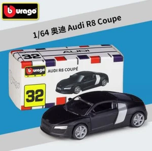 Bburago 1:64 Audi R8 Coupe Diecast Metal Model Car New in Box - Picture 1 of 4