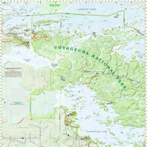 Voyageurs National Park West Wall Map - Picture 1 of 1