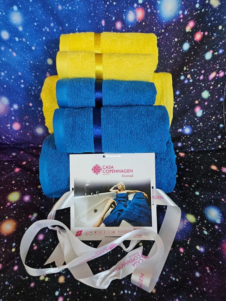 CASA COPENHAGEN "ETERNAL" SOFT EGYPTIAN COTTON 6PC TOWEL SET  - Image 1 of 1