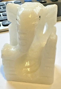 Mini Figura Elefante Posiblemente Ónix Muy Linda Tipo Oriental - Imagen 1 de 12