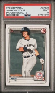 2020 Bowman - Prospects #BP-139 Anthony Volpe (RC) PSA 9 - Picture 1 of 2