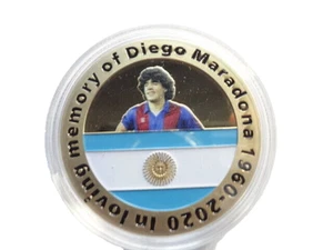 New 2021 Commemorative Challenge Soccer Player Coin Diego Maradona!! - Picture 1 of 8
