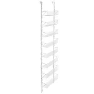 ClosetMaid Over-the-Door Basket Organizer Adjustable Levels White 8-Compartment - Picture 1 of 3