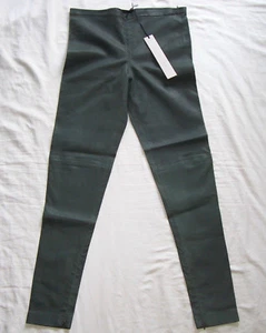 Pantalones Legging VICTORIA BECKHAM 28 6 Piel de Cordero Oliva - Imagen 1 de 2