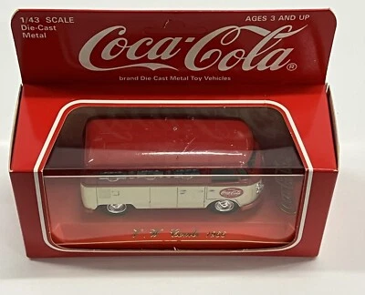 Solido Diecast Metal 1966 VW Combi Van Coca-Cola 1:43 Made in France 1993 NOS - Image 1 of 4
