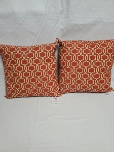 (2) Moroccan Red  Pillows  - Picture 1 of 8