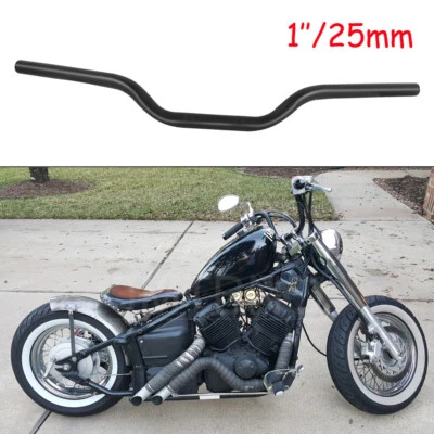Manillar de arrastre negro para motocicleta Yamaha V-Star XVS 650 950 1100 1300 25 mm 1" Foto 1 de 4